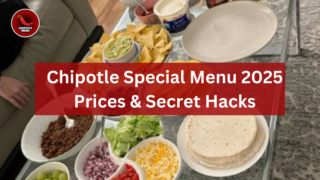 Chipotle Special Menu 2025 featuring new global-inspired bowls, plant-based meals, breakfast options, and updated prices